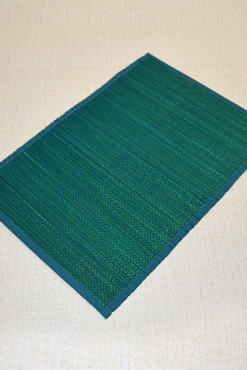 Bamboo Diamond Place Mats Blue Green (Set of 6)
