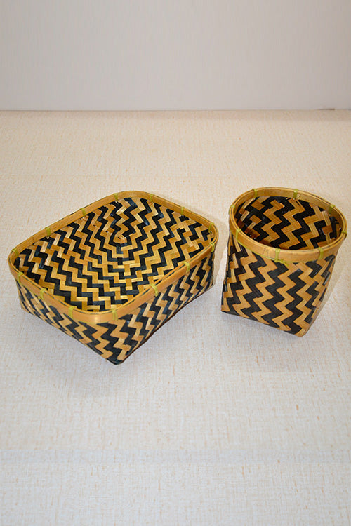 Bamboo Monochrome Basket Set