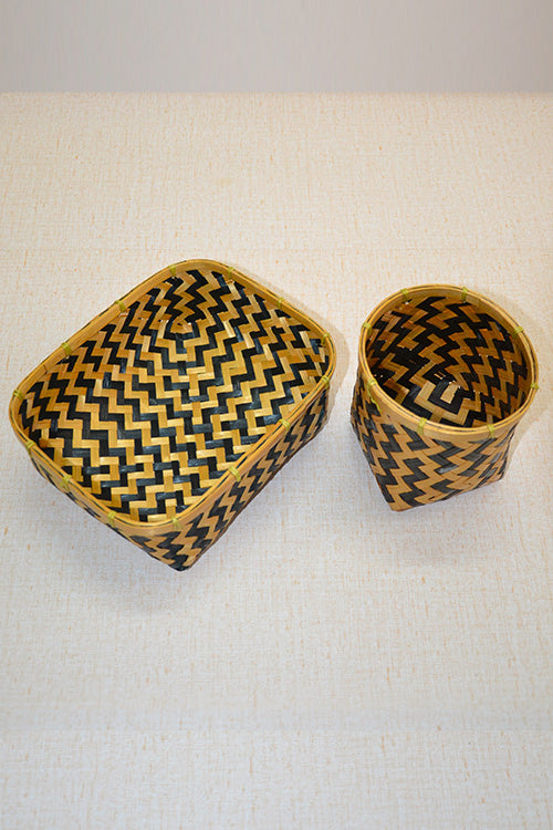 Bamboo Monochrome Basket Set