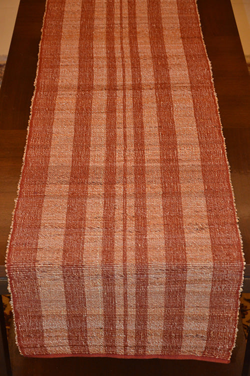 Banana Fibre Table Runner Rust