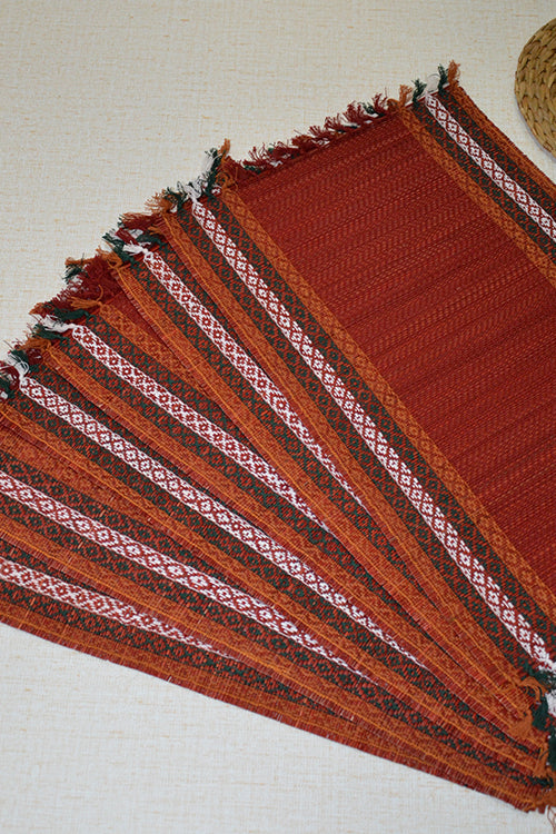 Madurkathi & Sabai Dining Gift Set (Maroon)