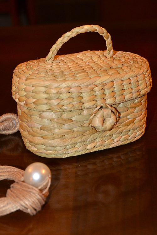 Kauna Oval Trinket & Gift Box Small Natural