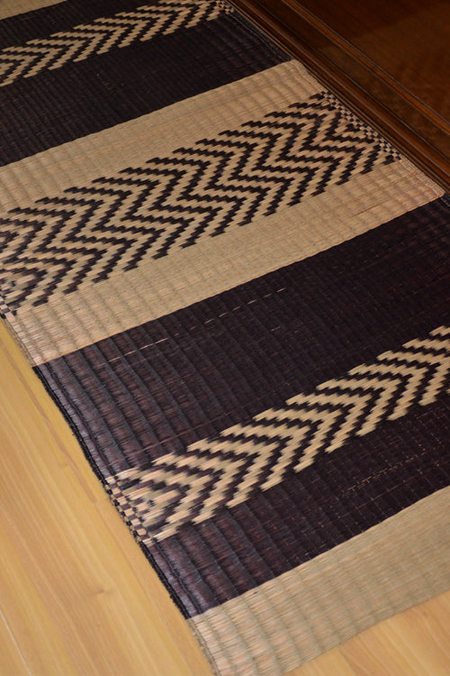Madurkathi Floor Mat Charcoal Natural (3ft x 6ft)