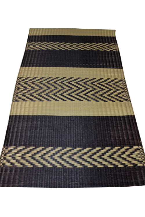 Madurkathi Floor Mat Charcoal Natural (3ft x 6ft)