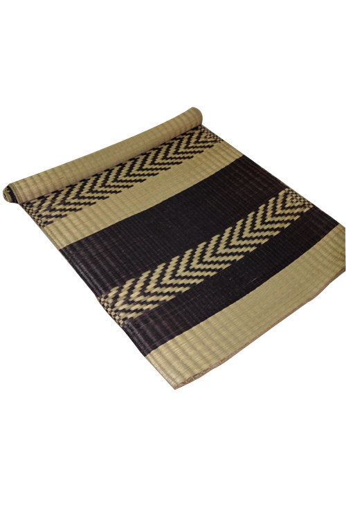 Madurkathi Floor Mat Charcoal Natural (3ft x 6ft)