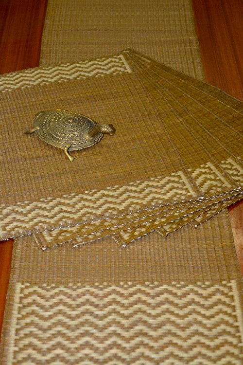 Masland Place Mats & Runner Set Fawn Natural (Set of 7)