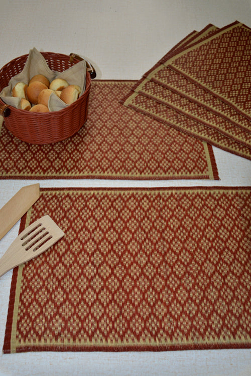 Masland Placemats Rust Natural (Set of 6)