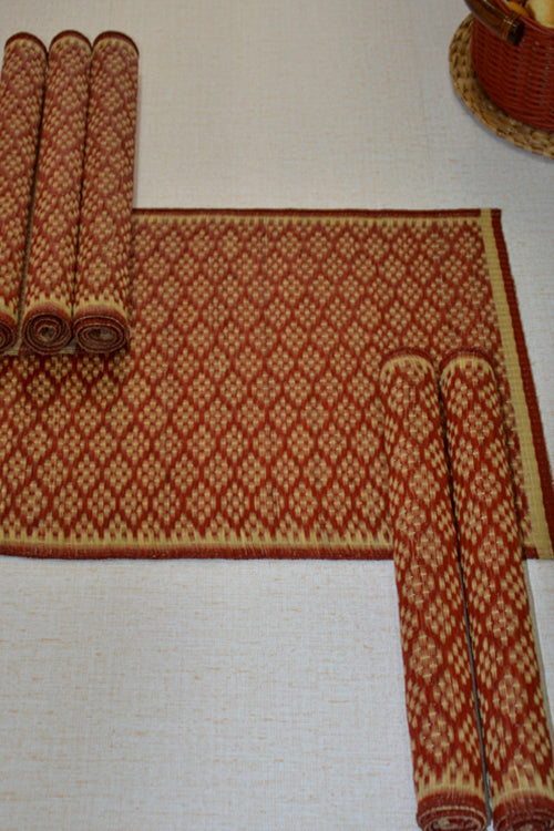 Masland Placemats Rust Natural (Set of 6)