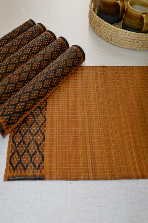Masland Placemats Brown Black (Set of 6)