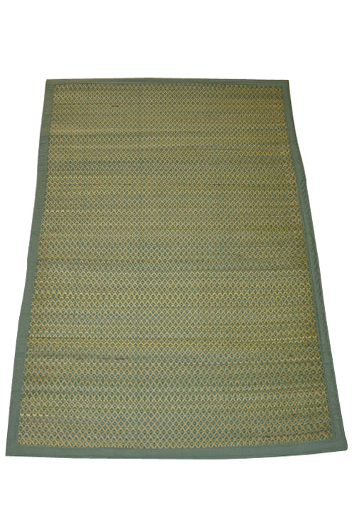 Madurkathi Meditation & Puja Mat Olive Green (2ft x 3ft)
