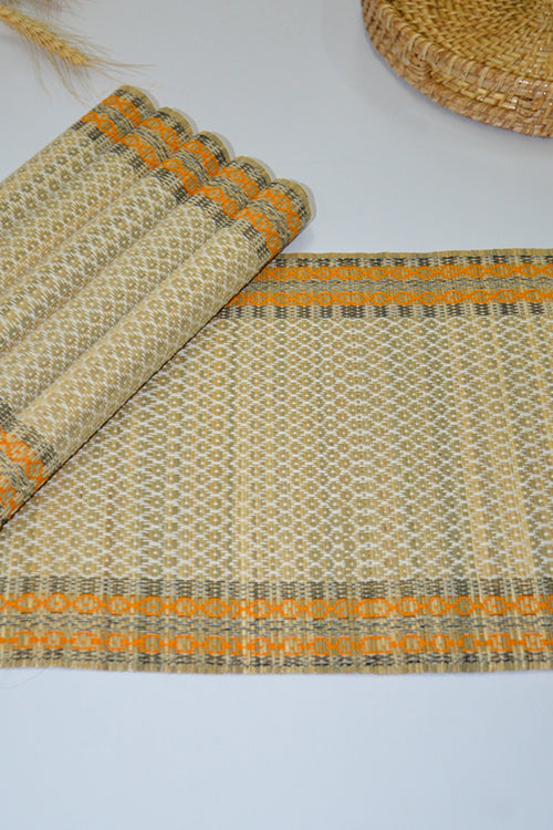 Madurkathi Tassels Placemats Ivory (Set of 6)