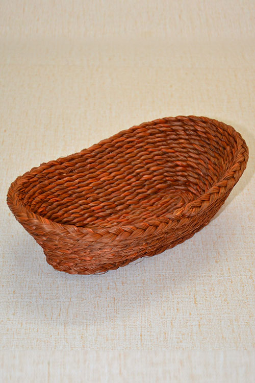 Sabai Grass Oval Bread & Utility Basket Rust (Small)