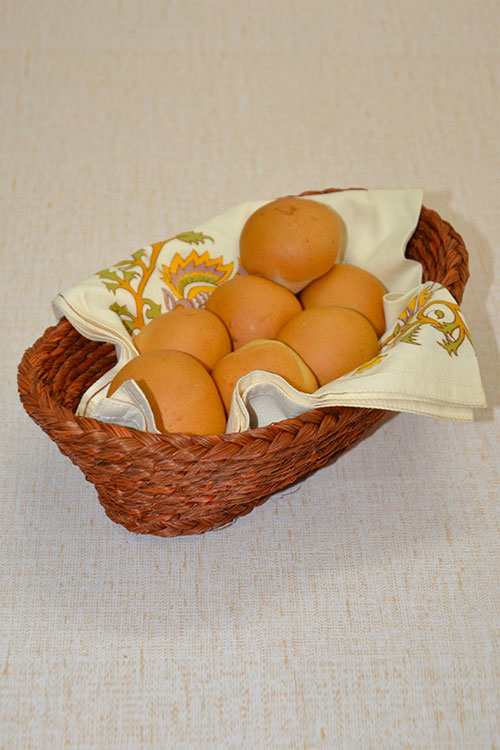 Sabai Grass Oval Bread & Utility Basket Rust (Small)