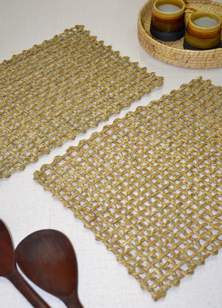 Sabai Rectangular Placemats Natural (Set of 2)