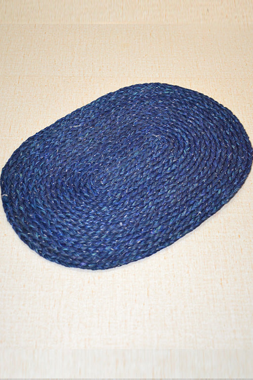 Sabai Grass Oval Placemats Blue (Set of 2)