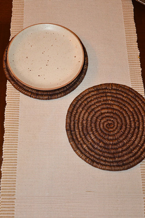 Sabai Grass & Palm Trivets Brown (Set of 2)
