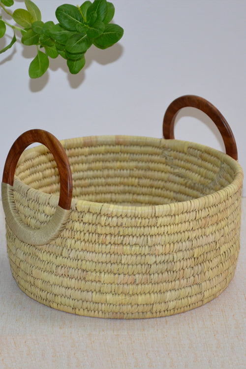 Sabai & Palm Round Utility Basket Natural