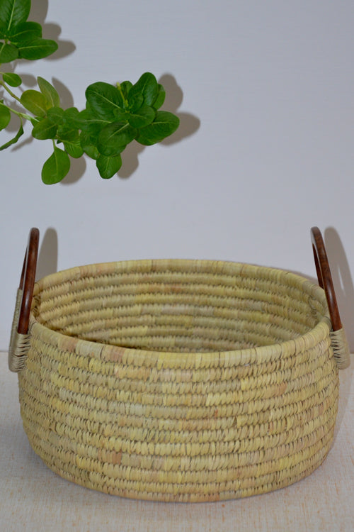 Sabai & Palm Round Utility Basket Natural