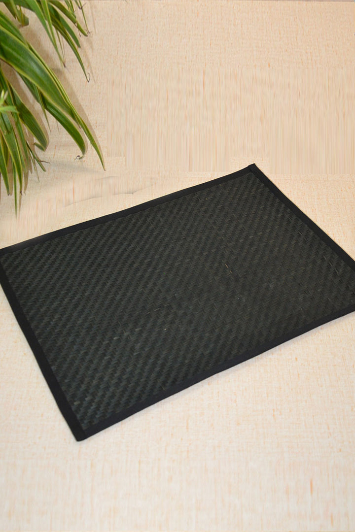 Sitalpati Rectangular Placemat Charcoal