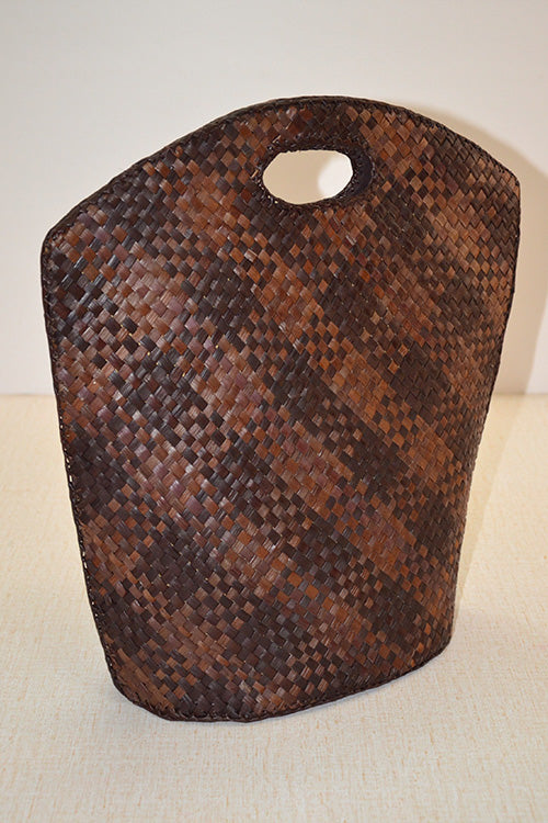 Screw Pine Hand Bag Brown