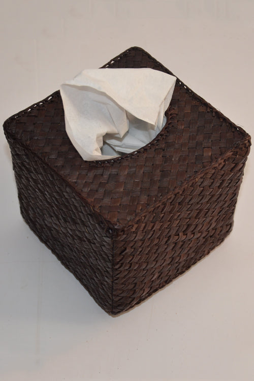 Screw Pine Boutique Tissue Box Brown