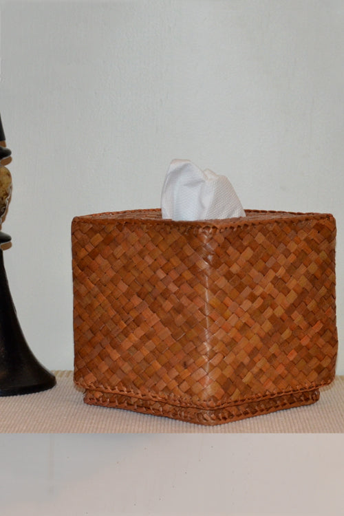Screw Pine Boutique Tissue Box Mustard