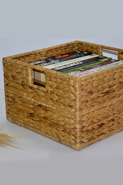 Water Hyacinth Storage Basket Natural (Large)