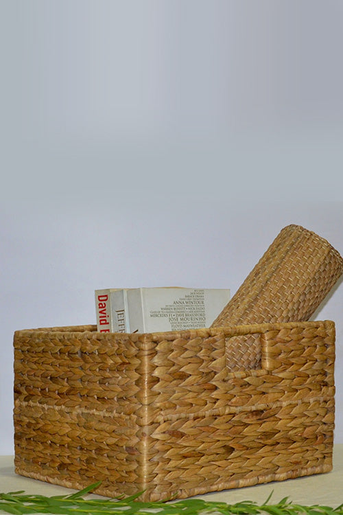 Water Hyacinth Storage Basket Natural (Large)