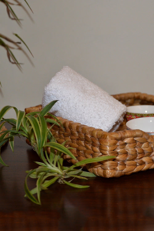 Water Hyacinth Square Napkin Holder Natural