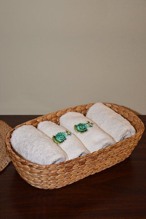 Water Hyacinth Oval Bread & Utility Basket Natural