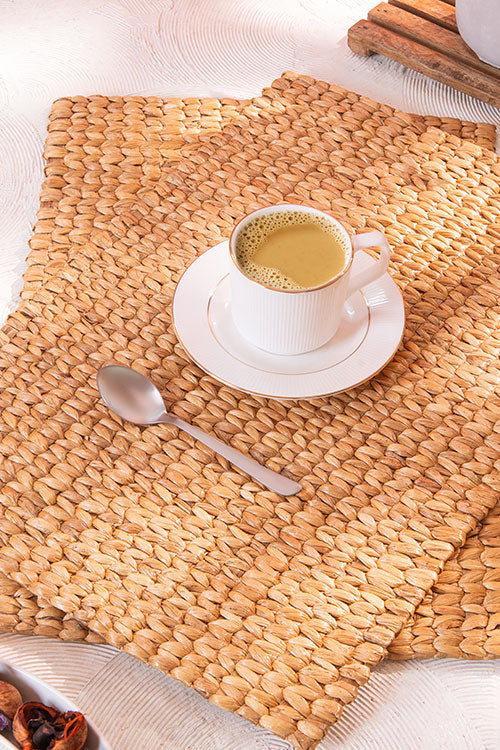 Water Hyacinth Rectangular Placemats Natural (Set of 2) – Dharini