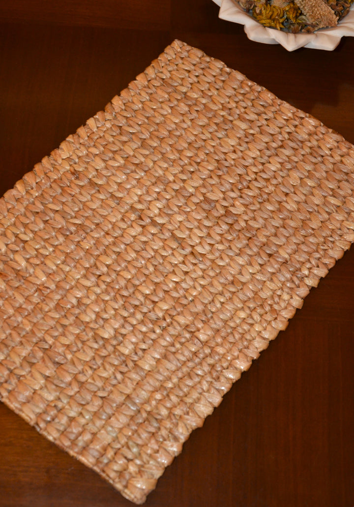 Water Hyacinth Rectangular Placemats Natural (Set of 2)