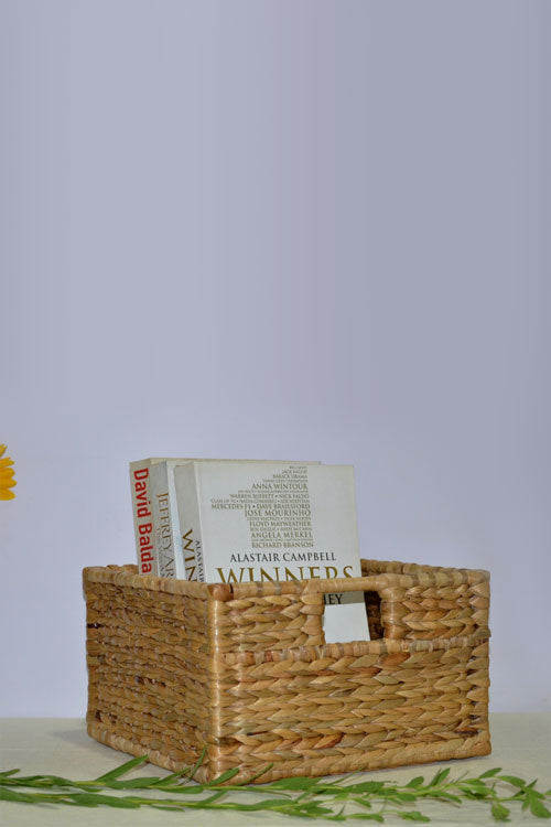 Water Hyacinth Square Storage Basket (Small)
