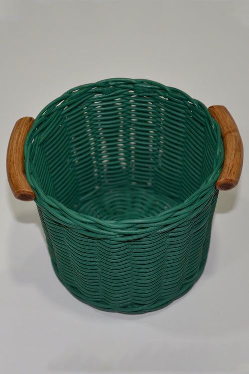 Rattan Planter & Utility Basket (Teal Green)