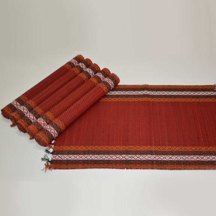 Madurkathi & Screw Pine Dining Gift Set (Maroon)