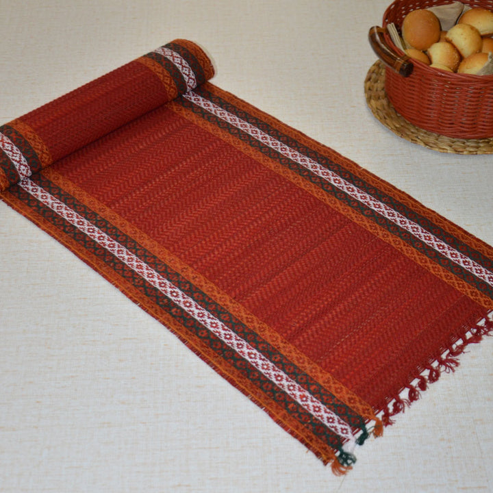 Madurkathi & Screw Pine Dining Gift Set (Maroon)