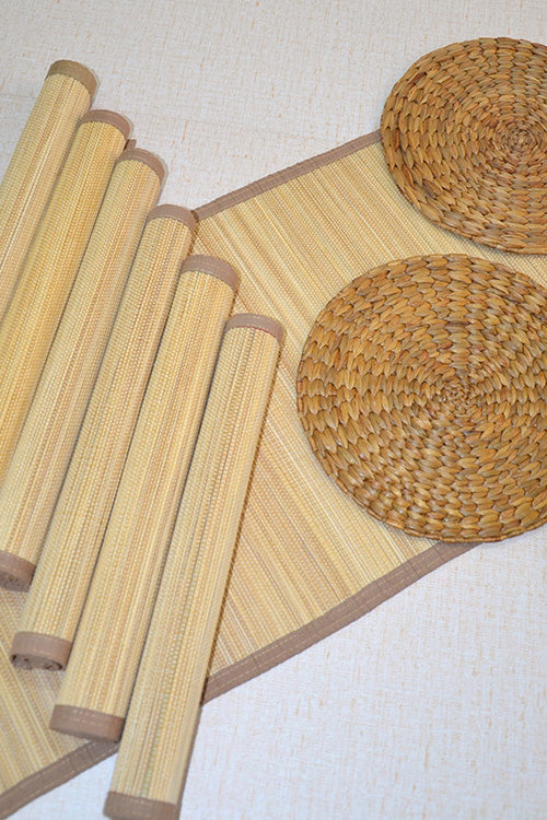 Bamboo & Water Hyacinth Dining Gift Set (Natural)