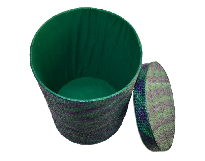 Screw Pine Storage & Laundry Box Large (Green-Blue)