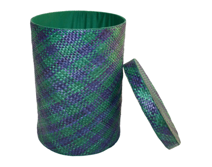 Screw Pine Storage & Laundry Box Large (Green-Blue)