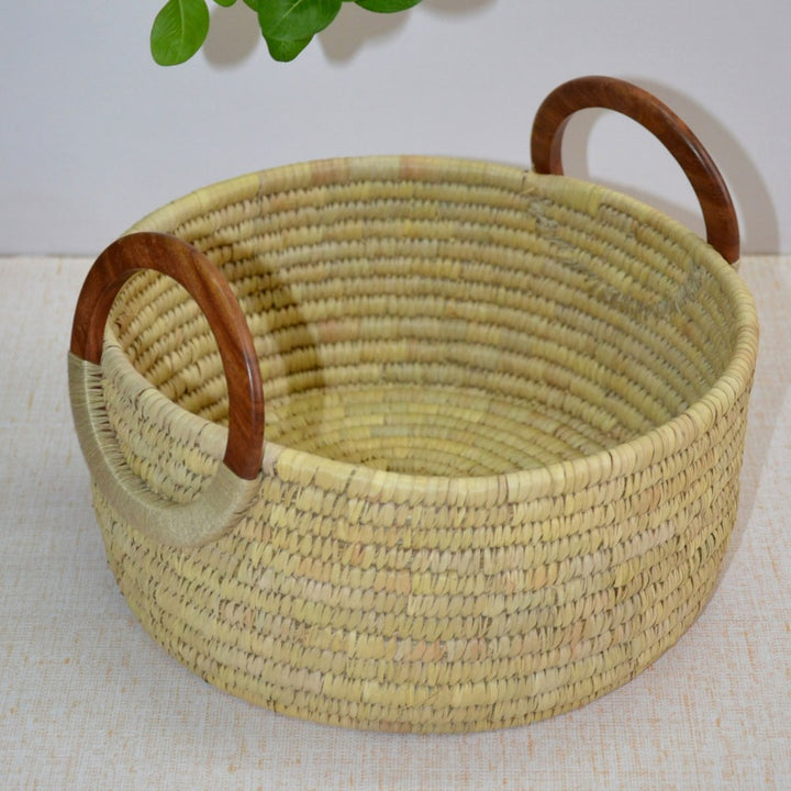Sabai & Palm Round Utility Basket Natural