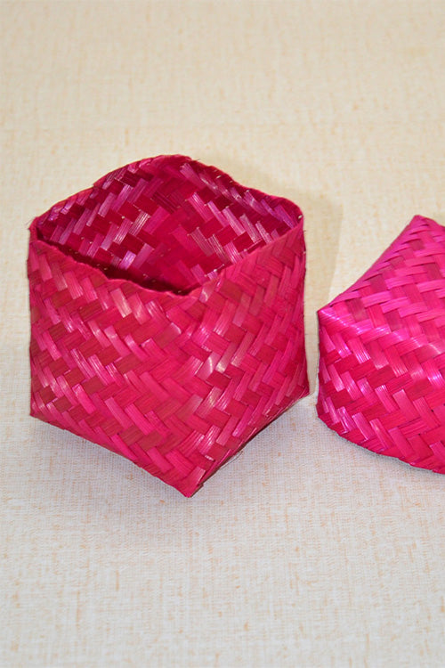 Bamboo Sliver Gift Box Fuchsia (Small)