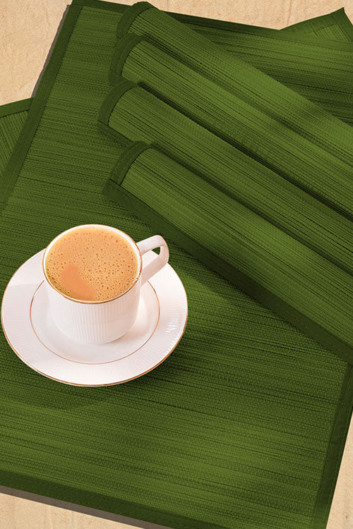 Bamboo Plain Placemats Seaweed (Set of 6)