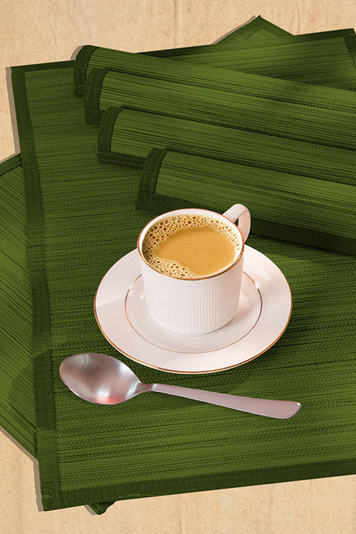 Bamboo Plain Placemats Seaweed (Set of 6)