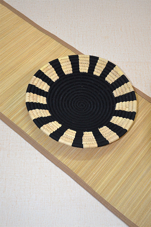 Bamboo Table Runner Plain Medium Natural