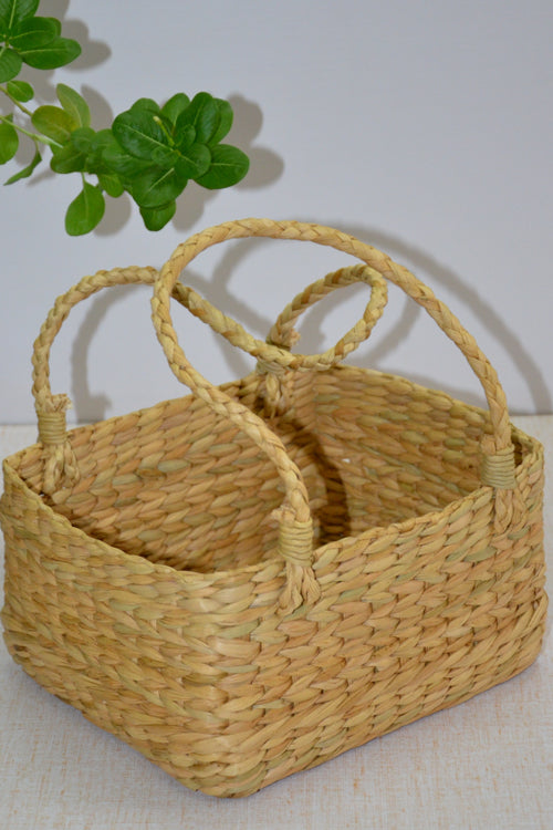 Kauna Rectangular Gift & Utility Basket Natural