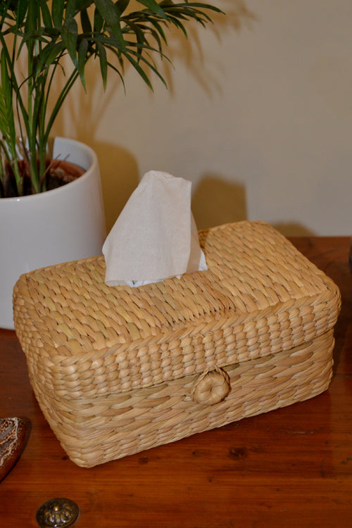 Kauna Rectangular Tissue Box Natural