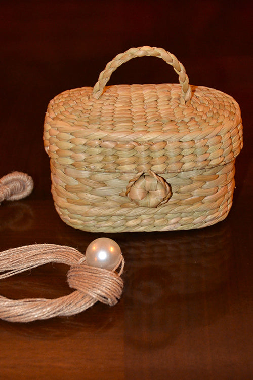 Kauna Oval Trinket & Gift Box Small Natural