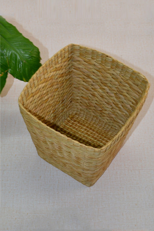 Kauna Waste Paper Basket Bin Natural