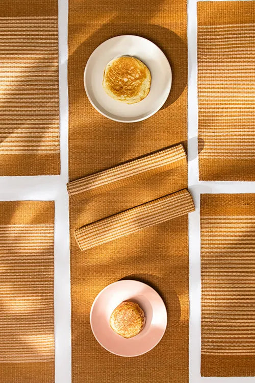 Masland Place Mats & Runner Mustard (Set of 7)