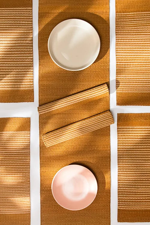 Masland Place Mats & Runner Mustard (Set of 7)